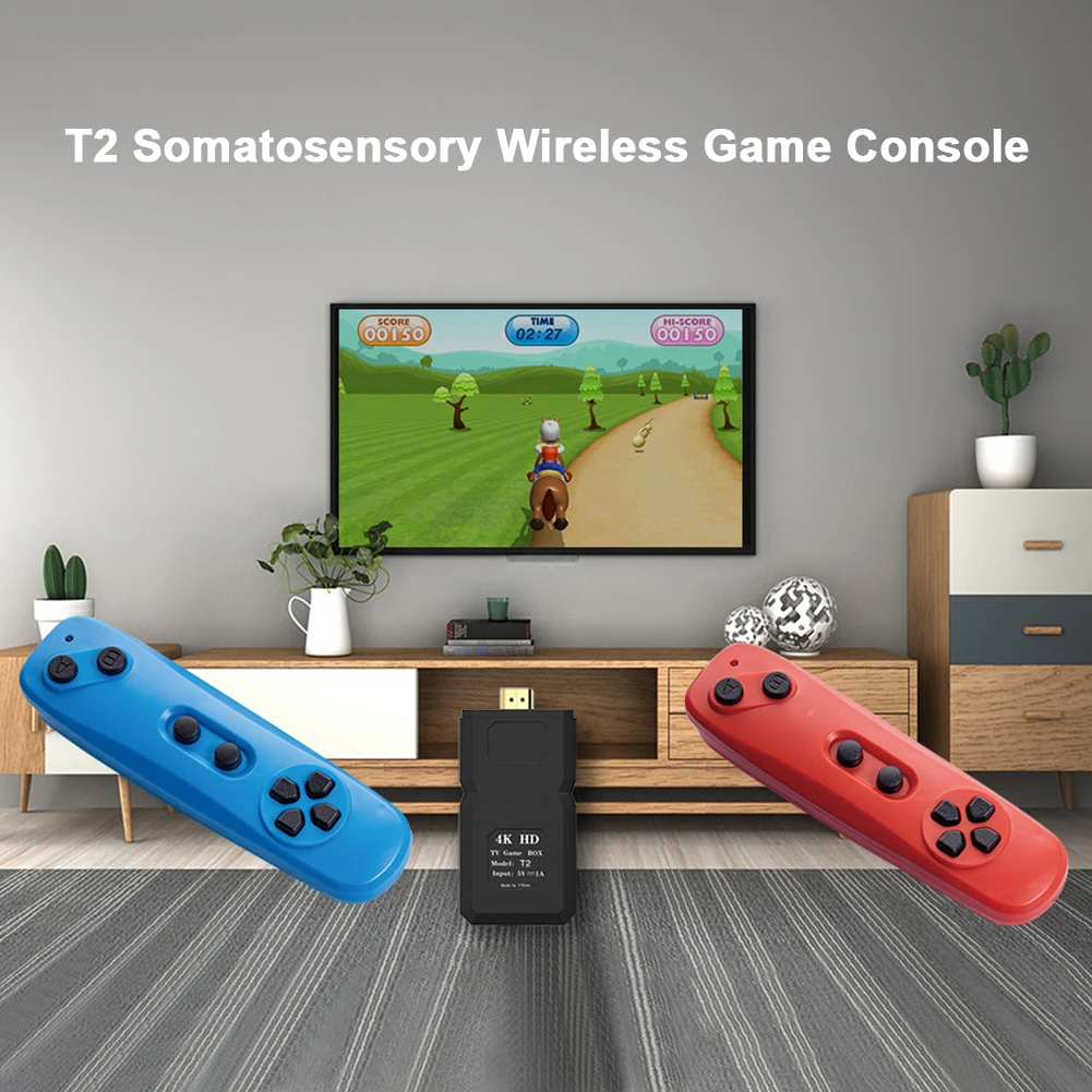 Somatosensory Game Console Box with Two Wireless Controller for T2/FC HDMI-Compatible Case Built-in 800 Types Game Accessories 
Somatosensory Game Console Box with Two Wireless Controller for T2/FC HDMI-Compatible Case Built-in 800 Types Game Accessories