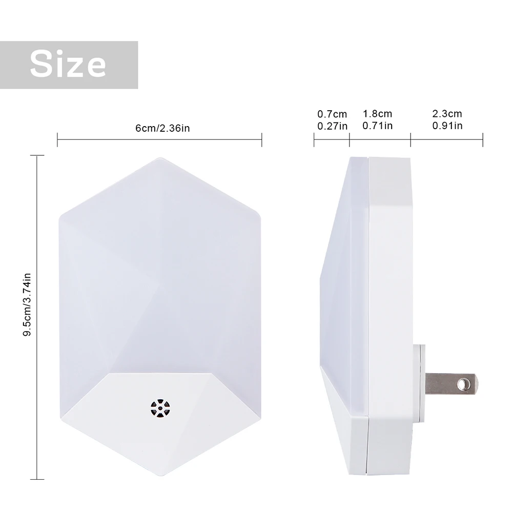 1pcs LED Plug Light Mini RGB Light Sensor Control Nightlight EU US Plug Dimmable Lamp for Children Living Room Lighting
1pcs LED Plug Light Mini RGB Light Sensor Control Nightlight EU US Plug Dimmable Lamp for Children Living Room Lighting
