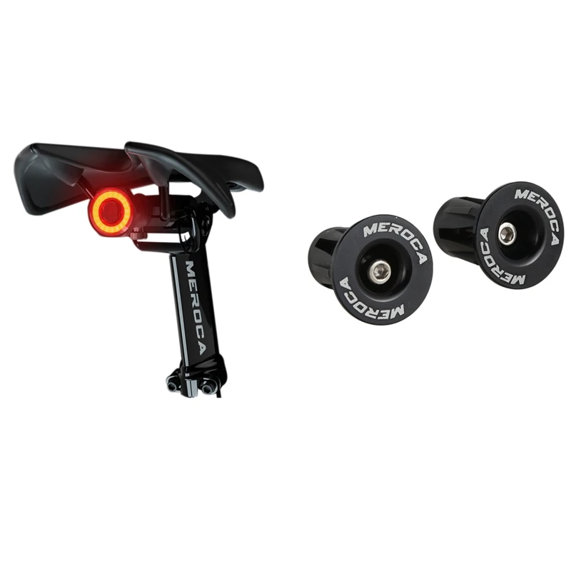 MEROCA 1 Pair Aluminum Bike Bicycle Handlebar Grips Cap & 1 Pcs Auto Start/Stop Flashlight
MEROCA 1 Pair Aluminum Bike Bicycle Handlebar Grips Cap & 1 Pcs Auto Start/Stop Flashlight