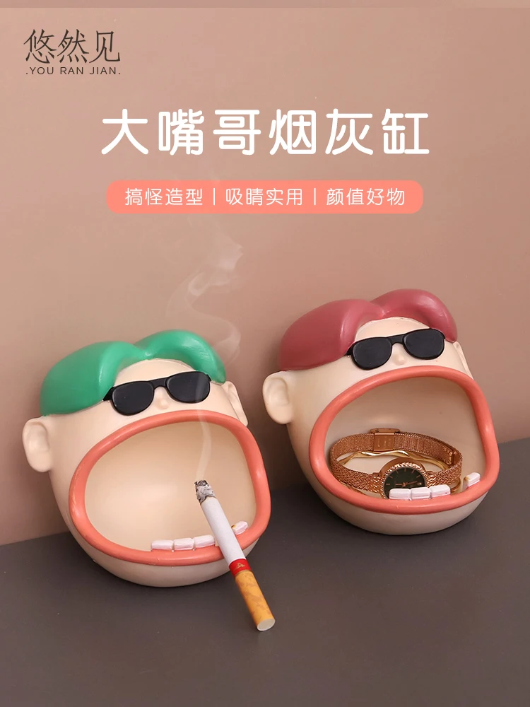 Cartoon Big Mouth Brother Ashtray Cute Wacky ins Creative Personality Living Room Desk Desktop Home Decoration
Cartoon Big Mouth Brother Ashtray Cute Wacky ins Creative Personality Living Room Desk Desktop Home Decoration