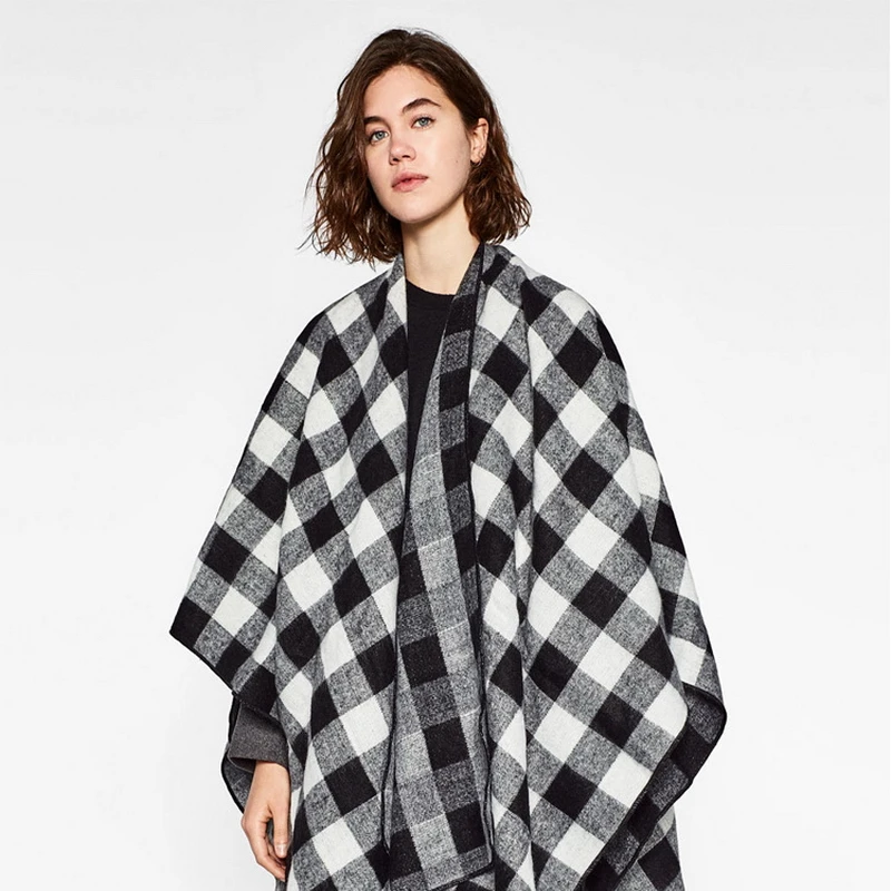 New Stripe Shawl For Women Spring Summer Big Cape Femme Hiver Black White Red Plaid Big Cloak Female Ponchos And Capes
New Stripe Shawl For Women Spring Summer Big Cape Femme Hiver Black White Red Plaid Big Cloak Female Ponchos And Capes