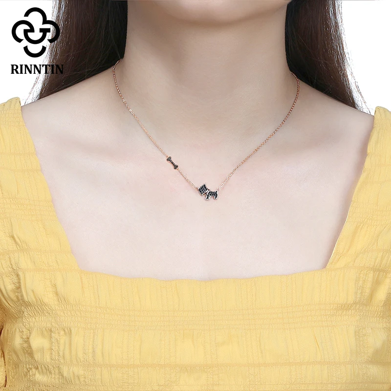Rinntin Pure 925 Sterling Silver Necklace Black Dog Shape Cute Animal Fixed Pendant For Girls Dating Present Suit TEQN14
Rinntin Pure 925 Sterling Silver Necklace Black Dog Shape Cute Animal Fixed Pendant For Girls Dating Present Suit TEQN14
