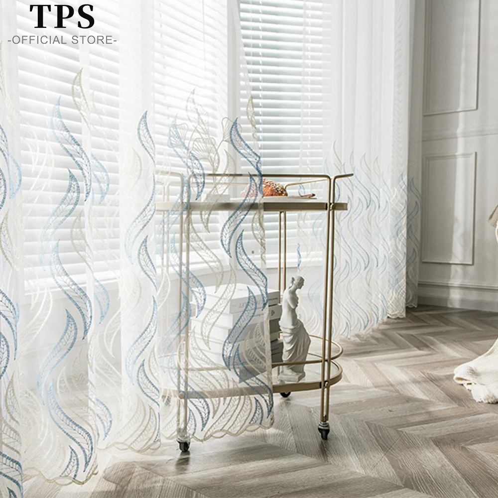 TPS Embroidered Sheer Curtains for Living Room Tulle Bedroom Curtains for the Room Finished Window Treatment Panels Blinds
TPS Embroidered Sheer Curtains for Living Room Tulle Bedroom Curtains for the Room Finished Window Treatment Panels Blinds