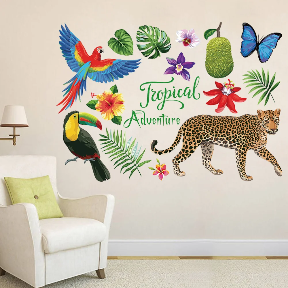 Mural Art Creative Wallpaper Wall Stickers Wall Decal Tropical Elephants Jungle Adventure
Mural Art Creative Wallpaper Wall Stickers Wall Decal Tropical Elephants Jungle Adventure