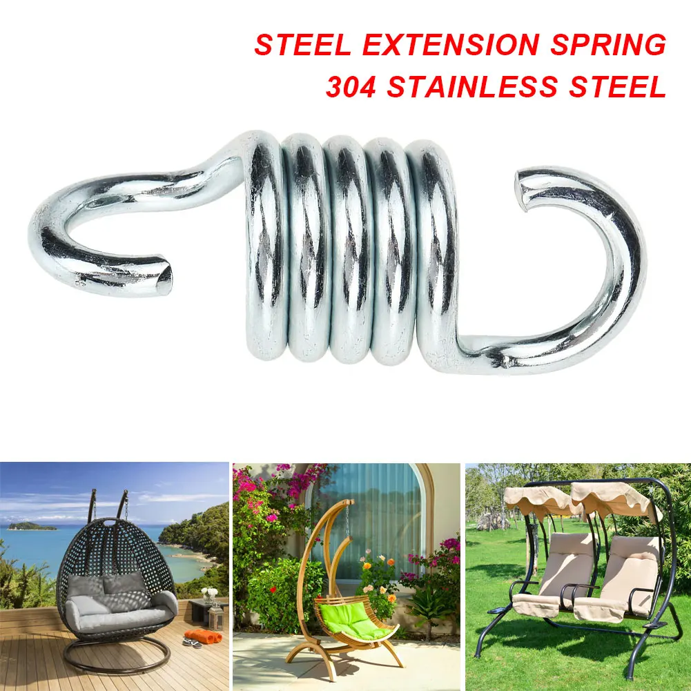 304 Steel Extension Spring Swivel Hook for Hammock Swing Chair Stainless Steel Hanging Seat Accessories Kit
304 Steel Extension Spring Swivel Hook for Hammock Swing Chair Stainless Steel Hanging Seat Accessories Kit