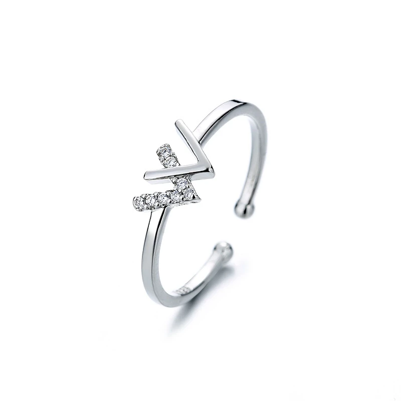 Hight Quality Korean Fashion Adjuestable Size Luxury W Word Silver Plated Ring Charm Women Jewelry 2021 Party Gifts 
Hight Quality Korean Fashion Adjuestable Size Luxury W Word Silver Plated Ring Charm Women Jewelry 2021 Party Gifts