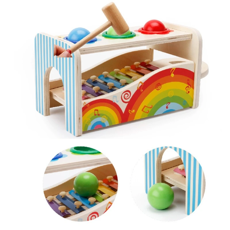 Baby Wooden Multifunctional Music Knocking Table Xylophone Noise Maker Children Early Educational Toy Gifts
Baby Wooden Multifunctional Music Knocking Table Xylophone Noise Maker Children Early Educational Toy Gifts