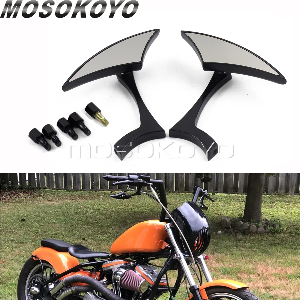 Боковые зеркала для мотоцикла 8 мм 10 Harley CVO Touring Street Glide XL Sportster 883 1200 | Автомобили и