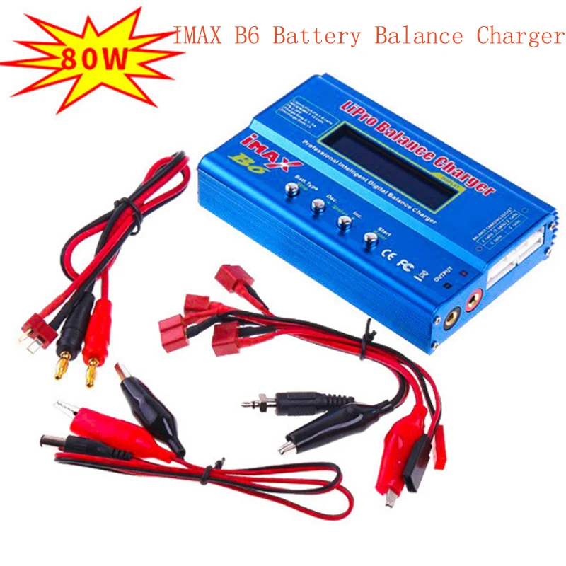 iMax B6 Balance Charger 80W 6A max with 12V 5A power adapter Model Li-Po/Li-Fe/Ni-MH/Li-lon/Ni-Cd/PB Battery Charger
iMax B6 Balance Charger 80W 6A max with 12V 5A power adapter Model Li-Po/Li-Fe/Ni-MH/Li-lon/Ni-Cd/PB Battery Charger