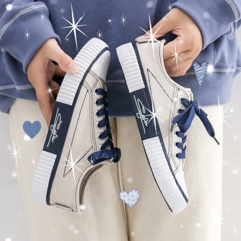 Casual Shoes Women's Vulcanize Shoes New Style Sneakers Ladies Lace-up Breathable Walking Canvas Shoes Tenis Feminino
Casual Shoes Women's Vulcanize Shoes New Style Sneakers Ladies Lace-up Breathable Walking Canvas Shoes Tenis Feminino