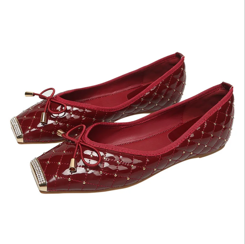 2021 New Flats Shoes Womens Round Buckle Slip On Ballet Flats Dress Shoes Patent Leather Fashion Casual Shoes For Women Zapatos
2021 New Flats Shoes Womens Round Buckle Slip On Ballet Flats Dress Shoes Patent Leather Fashion Casual Shoes For Women Zapatos