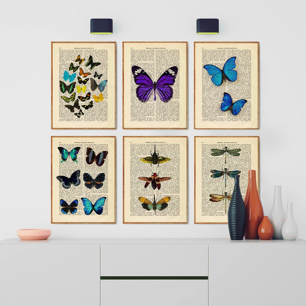 Retro Animal Diverse Butterfly Wall Art Canvas Painting Nordic Posters and Prints Wall Pictures for Living Home Decoration
Retro Animal Diverse Butterfly Wall Art Canvas Painting Nordic Posters and Prints Wall Pictures for Living Home Decoration