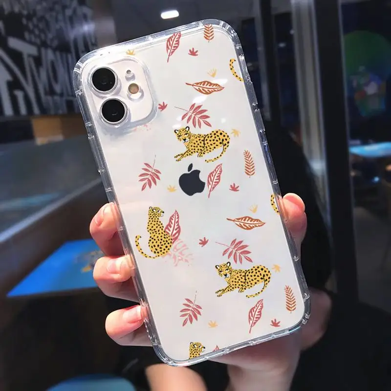 Leopard animal Phone Case Transparent for iPhone 11 12 mini pro XS MAX 8 7 6 6S Plus X 5S SE 2020 XR
Leopard animal Phone Case Transparent for iPhone 11 12 mini pro XS MAX 8 7 6 6S Plus X 5S SE 2020 XR