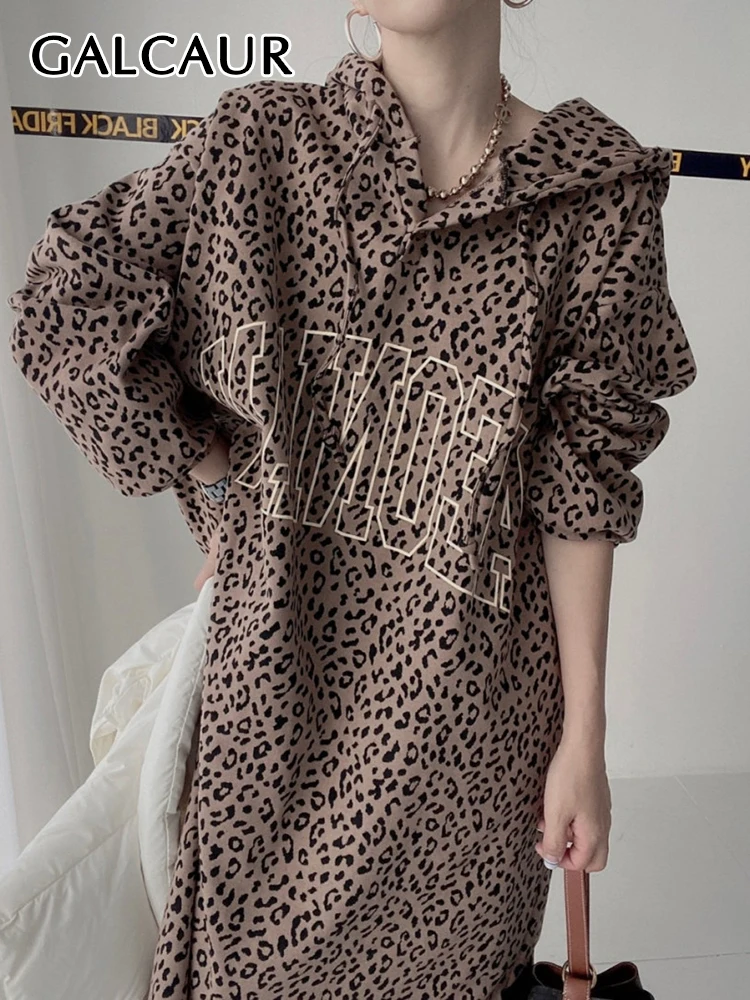 GALCAUR Korean Fashion Loose Dress For Women Hooded Collar Long Sleeve Straight Midi Dresses Female Clothing 2021 Autumn Style
GALCAUR Korean Fashion Loose Dress For Women Hooded Collar Long Sleeve Straight Midi Dresses Female Clothing 2021 Autumn Style