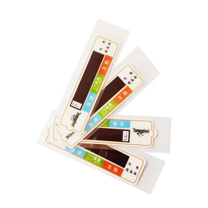 Infant Baby Milk Bottle Thermometer Kids Milk Bottle Temperature Test Paper Strip Sticker Temperature Measuring Card
Infant Baby Milk Bottle Thermometer Kids Milk Bottle Temperature Test Paper Strip Sticker Temperature Measuring Card