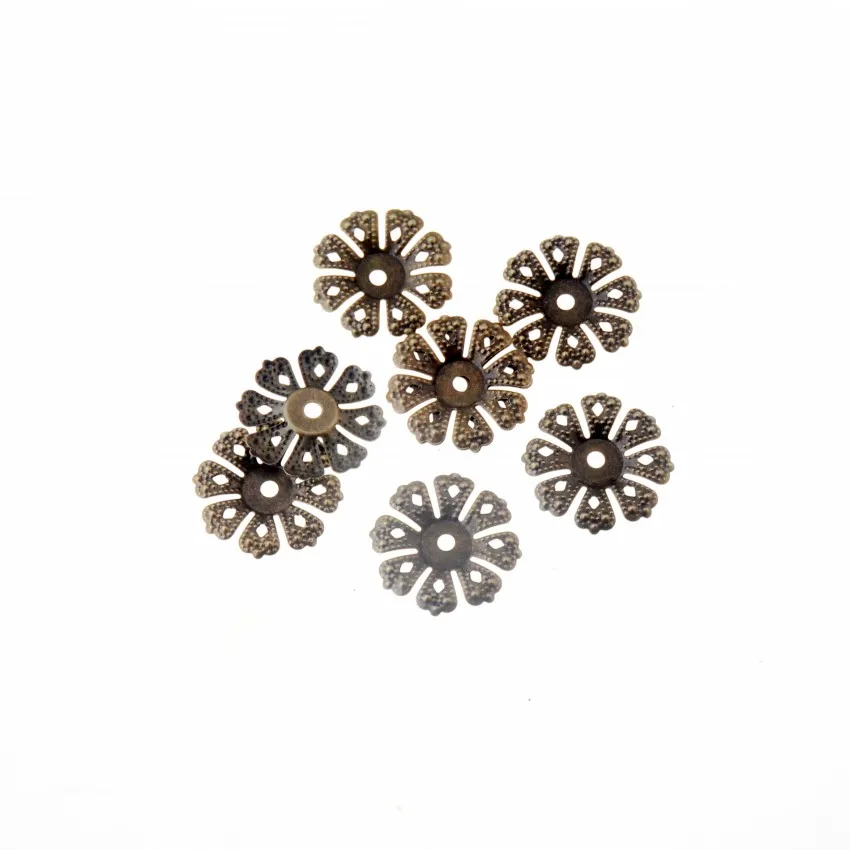 Free shipping 20-100Pcs DIY Filigree Flower Wraps Connectors Embellishments Gift Decoration Jewellery Findings | Украшения и