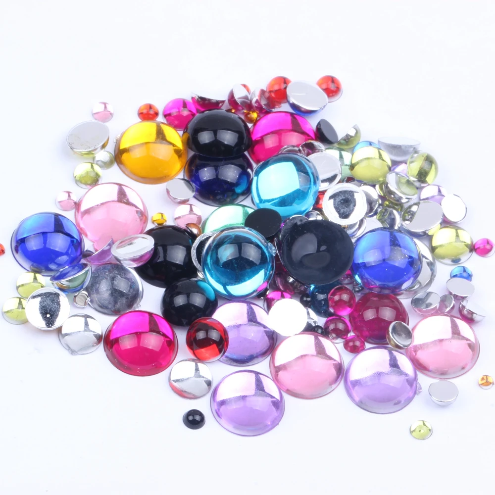 Acrylic Flat Back Half Round Facets Many Sizes And Colors Rhinestone Glue On Beads Dress Decorations DIY Strass Nail Art
Acrylic Flat Back Half Round Facets Many Sizes And Colors Rhinestone Glue On Beads Dress Decorations DIY Strass Nail Art