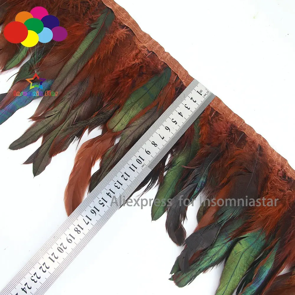 INSOMNIA STAR 10 Meters coffee rooser tails Feather trims 10-15cm long chicken feather fringes
INSOMNIA STAR 10 Meters coffee rooser tails Feather trims 10-15cm long chicken feather fringes