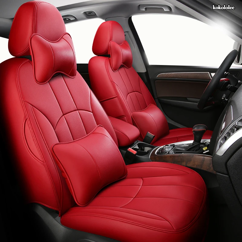 Кожаный чехол для автомобильного сиденья kokoleee JEEP Compass Wrangler Patriot Cherokee Grand Commander Renegade