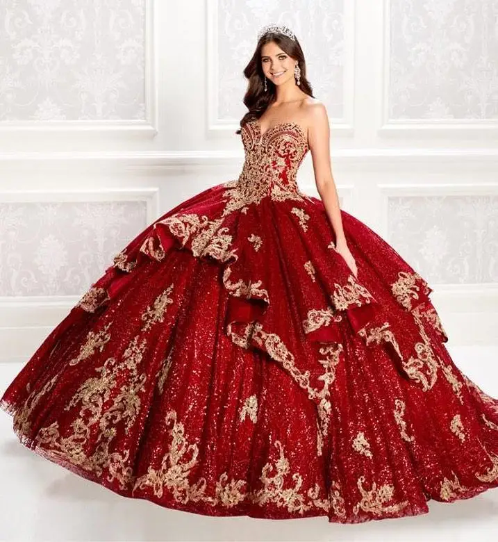 2022 Quinceanera Dresses Shiny Red Sequins Ball Gown Sexy Sweetheart Bodice with Jacket Formal 15 Year Party Dress Vestidos De
2022 Quinceanera Dresses Shiny Red Sequins Ball Gown Sexy Sweetheart Bodice with Jacket Formal 15 Year Party Dress Vestidos De