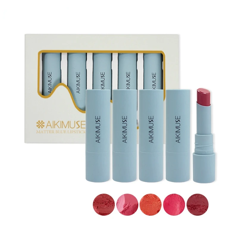 Lip Balm with Head Gloss Lip Gloss and Waterproof Lip Liner Naked Lipstick Gloss Set and Lipstick Makeup Women's Cosmetics