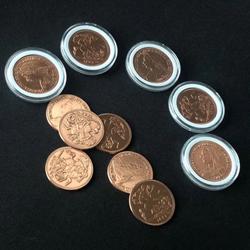 Фото Королева Виктория древняя монета (красная медь) крупным планом магический