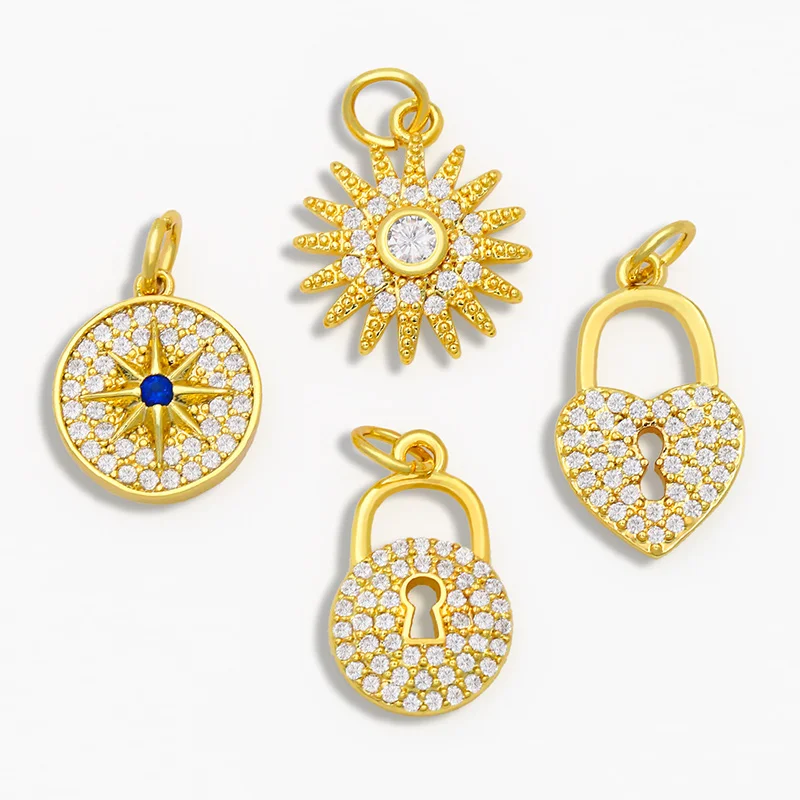 OCESRIO DIY Gold Filled Small Lock Pendant Decoration For muticolor Pendant CZ Nacklace Jewelry Making Supplies pdta015
OCESRIO DIY Gold Filled Small Lock Pendant Decoration For muticolor Pendant CZ Nacklace Jewelry Making Supplies pdta015