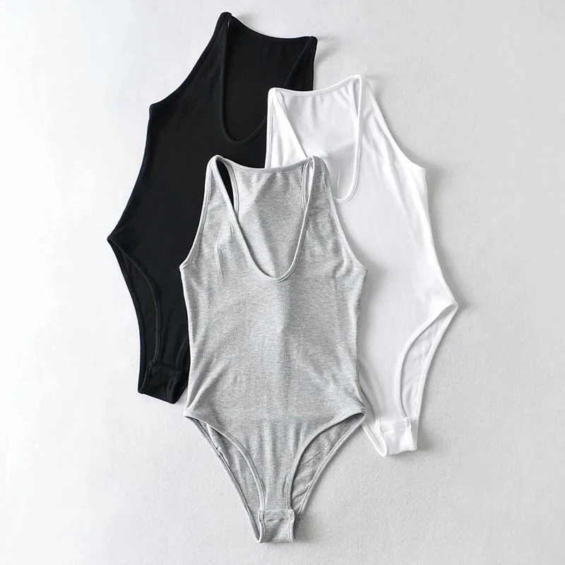 2021 Summer Tops Women Plunge Neck Tank Rib Bodysuit With Racer Back Hot Sexy Knitting Top Korean QWA2
2021 Summer Tops Women Plunge Neck Tank Rib Bodysuit With Racer Back Hot Sexy Knitting Top Korean QWA2