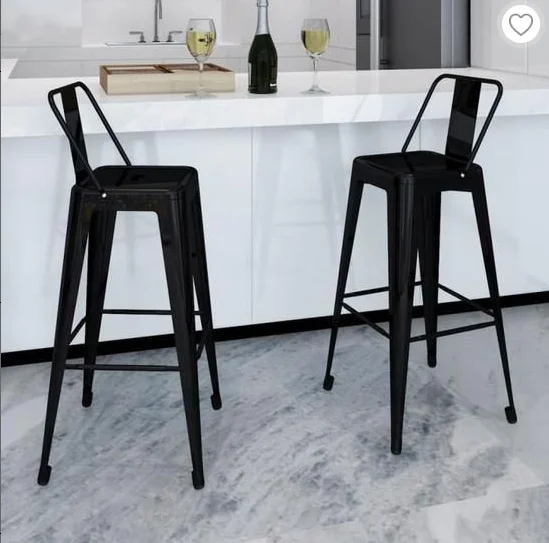 Wrought Iron Backrest Chair Nordic Bar Stools Restaurant Home Furniture Balcony Modern Minimalist Bar Chair Metal Chairs HWC
Wrought Iron Backrest Chair Nordic Bar Stools Restaurant Home Furniture Balcony Modern Minimalist Bar Chair Metal Chairs HWC