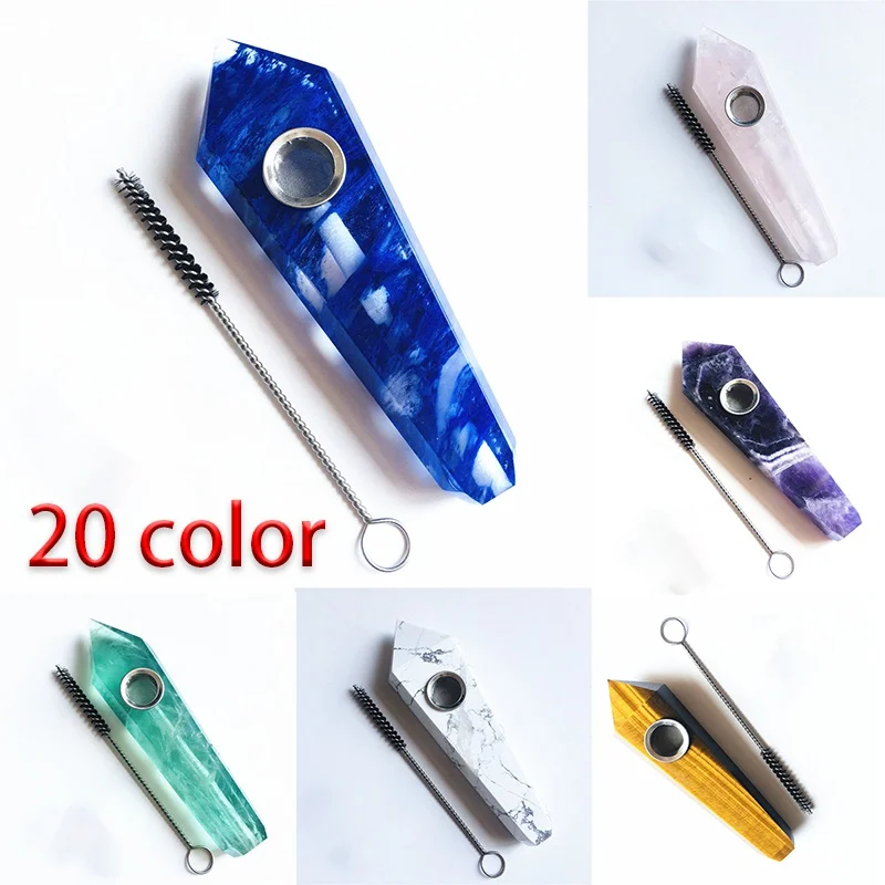 1 Piece of Natural Amethyst Fluorite Crystal Cigarette Lighter Tube Portable Gem Tobacco Smoking Metal Filter Tube Stone Polishe
1 Piece of Natural Amethyst Fluorite Crystal Cigarette Lighter Tube Portable Gem Tobacco Smoking Metal Filter Tube Stone Polishe