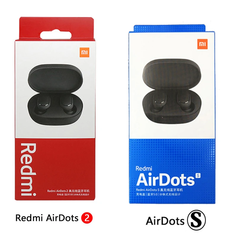 TWS наушники Xiaomi Redmi Airdots 2 с поддержкой Bluetooth и ИИ управлением|Наушники гарнитуры| |