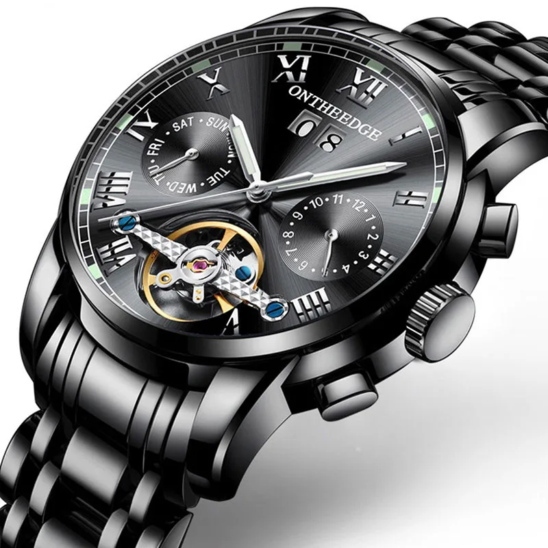 Top Brands Luxury Tourbillon Orologio Uomo Automatic Watch Men Mechanical Wristwatches Waterproof Calendario Business Relogio
Top Brands Luxury Tourbillon Orologio Uomo Automatic Watch Men Mechanical Wristwatches Waterproof Calendario Business Relogio