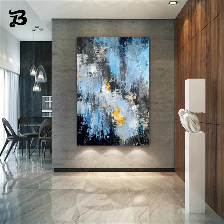 Canvas Painting for Living Room Blue Abstract Painting Wall Art Modern Artwork Colorful Wall Pictures for Home Wall Decoration
Canvas Painting for Living Room Blue Abstract Painting Wall Art Modern Artwork Colorful Wall Pictures for Home Wall Decoration