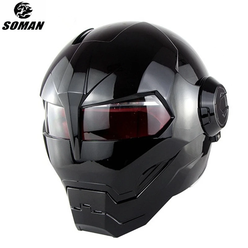 SOMAN Shiny Black Helmet Flip Up Full Face Casco Moto for Festival Costume Cosplay Custom Motorcycle Helmets
SOMAN Shiny Black Helmet Flip Up Full Face Casco Moto for Festival Costume Cosplay Custom Motorcycle Helmets