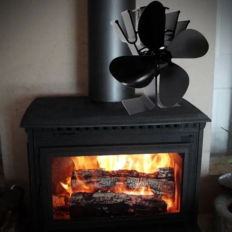 Powered Stove Fan 4 Blade Wood Stove Fans Aluminium Silent Eco-Friendly for Wood Log Burner Fireplace 27RB
Powered Stove Fan 4 Blade Wood Stove Fans Aluminium Silent Eco-Friendly for Wood Log Burner Fireplace 27RB