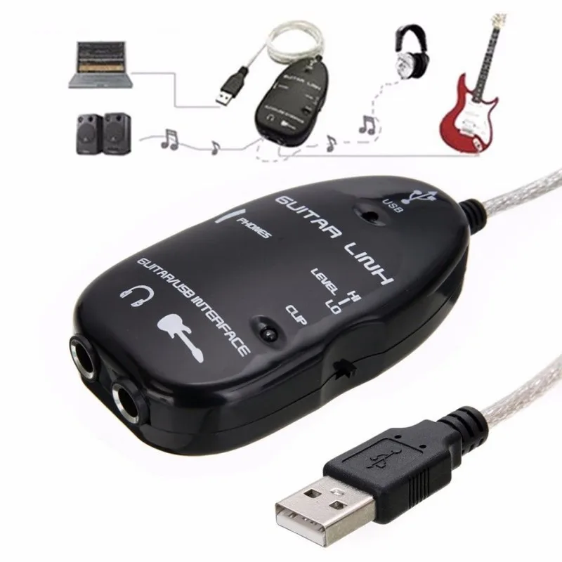 Hot Sale Guitar Cable Audio USB Link Interface Adapter MAC/PC Music Recording Accessories For Guitarra Players Gift Wholesale
Hot Sale Guitar Cable Audio USB Link Interface Adapter MAC/PC Music Recording Accessories For Guitarra Players Gift Wholesale