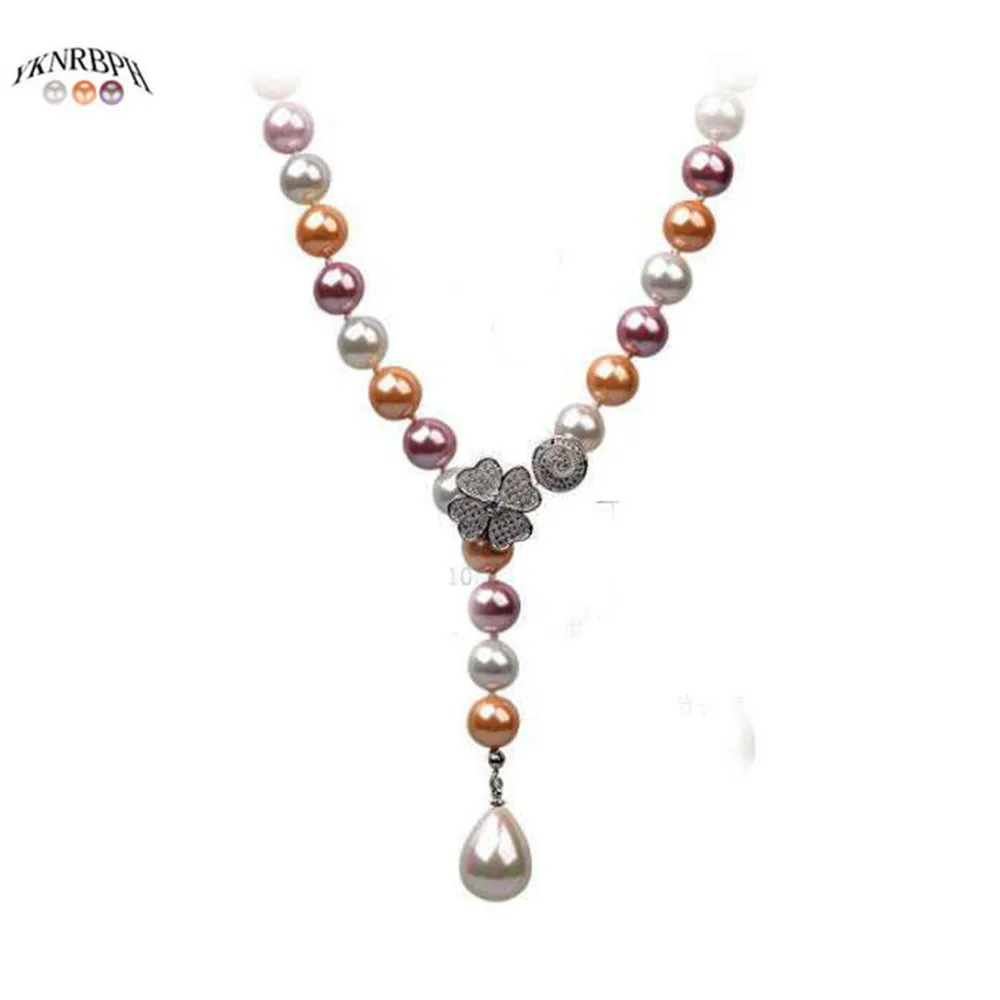 YKNRBPH Womens Multicolor Natural Pearl Sweater Chain S925 Sterling Silver Bride Weddings Pearl Necklace Jewelry
YKNRBPH Womens Multicolor Natural Pearl Sweater Chain S925 Sterling Silver Bride Weddings Pearl Necklace Jewelry
