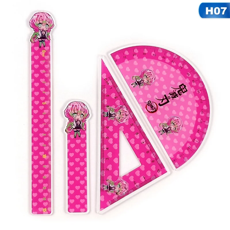 4 pcs/set Anime Demon Slayer Kimetsu no Yaiba Acrylic Ruler Set Straight Triangle Ruler Protractor For Office School Stationery
4 pcs/set Anime Demon Slayer Kimetsu no Yaiba Acrylic Ruler Set Straight Triangle Ruler Protractor For Office School Stationery