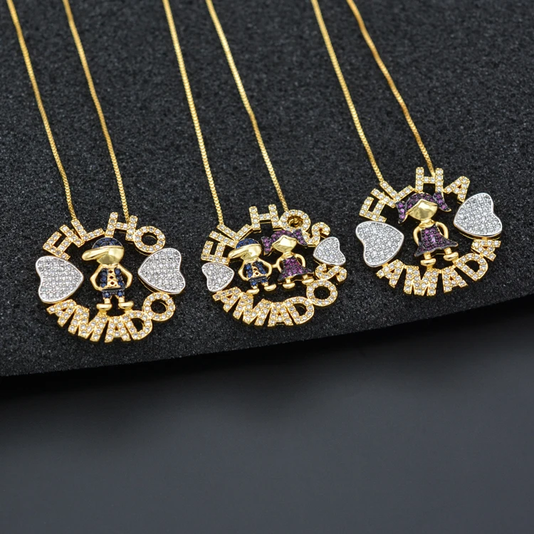 925 Sterling Silver Couple Necklace Boy Girl Pendant Gold Plated Colored Zircon Woman Jewelry Valentine's Day Romantic Gift
925 Sterling Silver Couple Necklace Boy Girl Pendant Gold Plated Colored Zircon Woman Jewelry Valentine's Day Romantic Gift