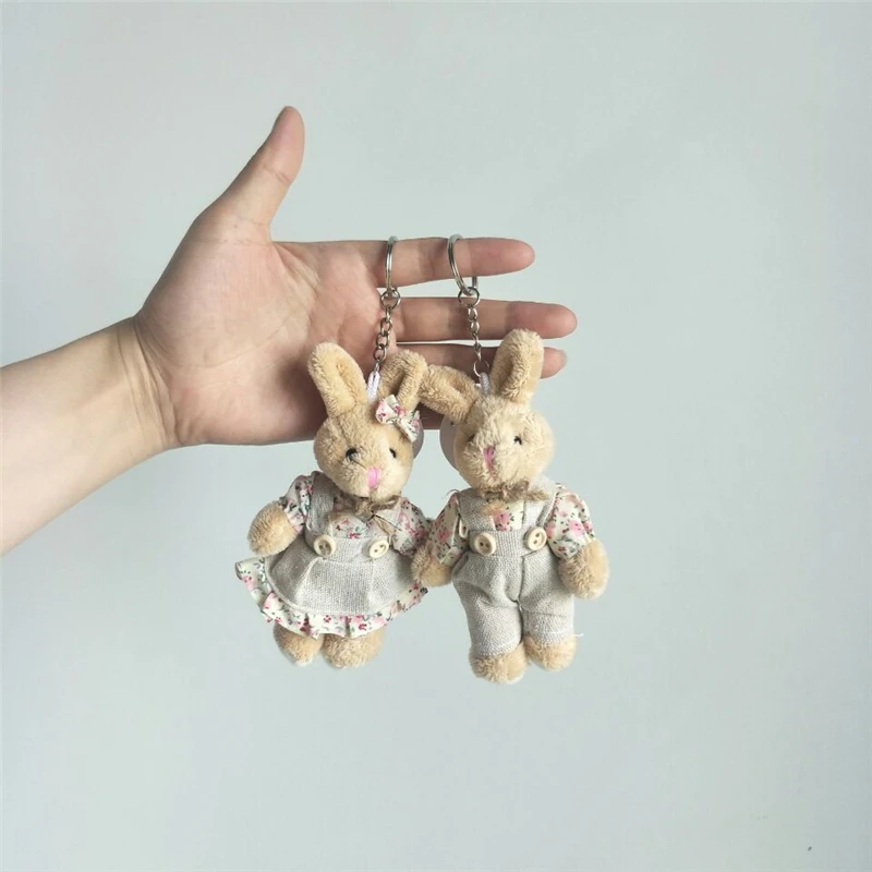 50pcs/Lot 11CM Couple Bear Rabbit Plush Keychain Floral Cloth Small Pendant Toy Bunny Dolls Key Bag Pendants
50pcs/Lot 11CM Couple Bear Rabbit Plush Keychain Floral Cloth Small Pendant Toy Bunny Dolls Key Bag Pendants