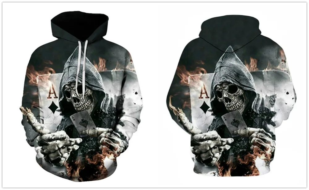 Spring New Men's Skull Fashion 3d Pattern Hoodie Casual Loose and Comfortable Pullover Street Fashion Hoodie 
Spring New Men's Skull Fashion 3d Pattern Hoodie Casual Loose and Comfortable Pullover Street Fashion Hoodie
