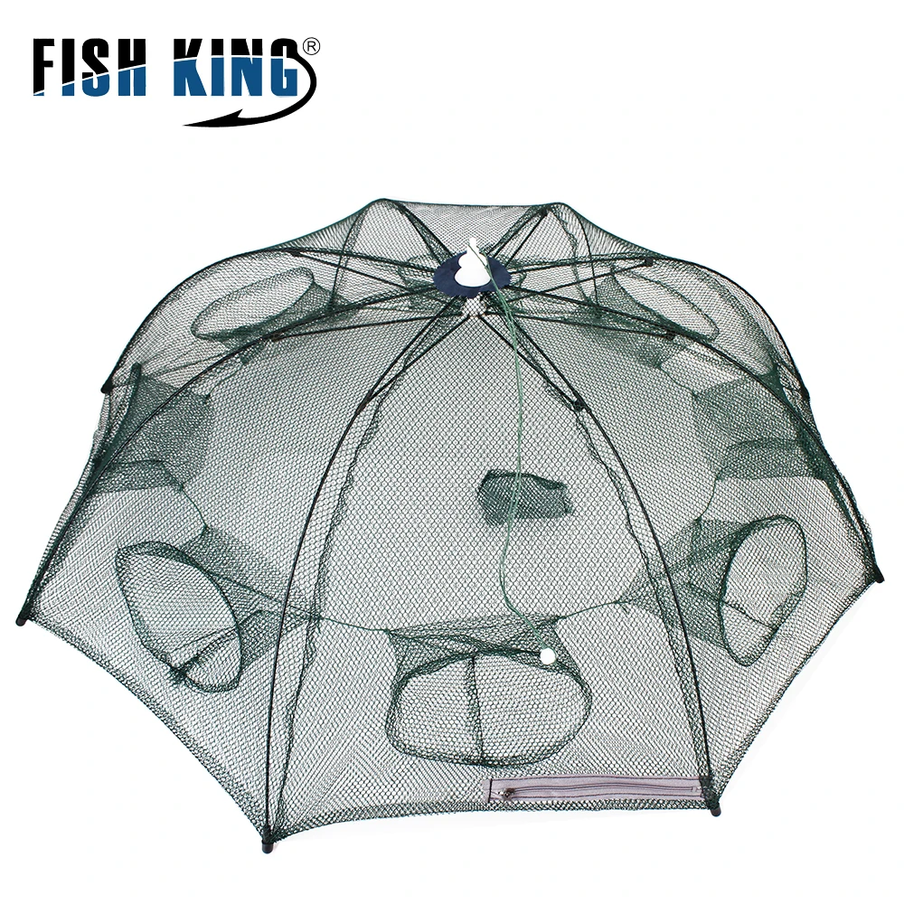 FISH KING 6/8/9 Holes Strengthened Automatic Fishing Net Shrimp Cage Foldable Fish Trap Cast Net Cast Folding 
FISH KING 6/8/9 Holes Strengthened Automatic Fishing Net Shrimp Cage Foldable Fish Trap Cast Net Cast Folding
