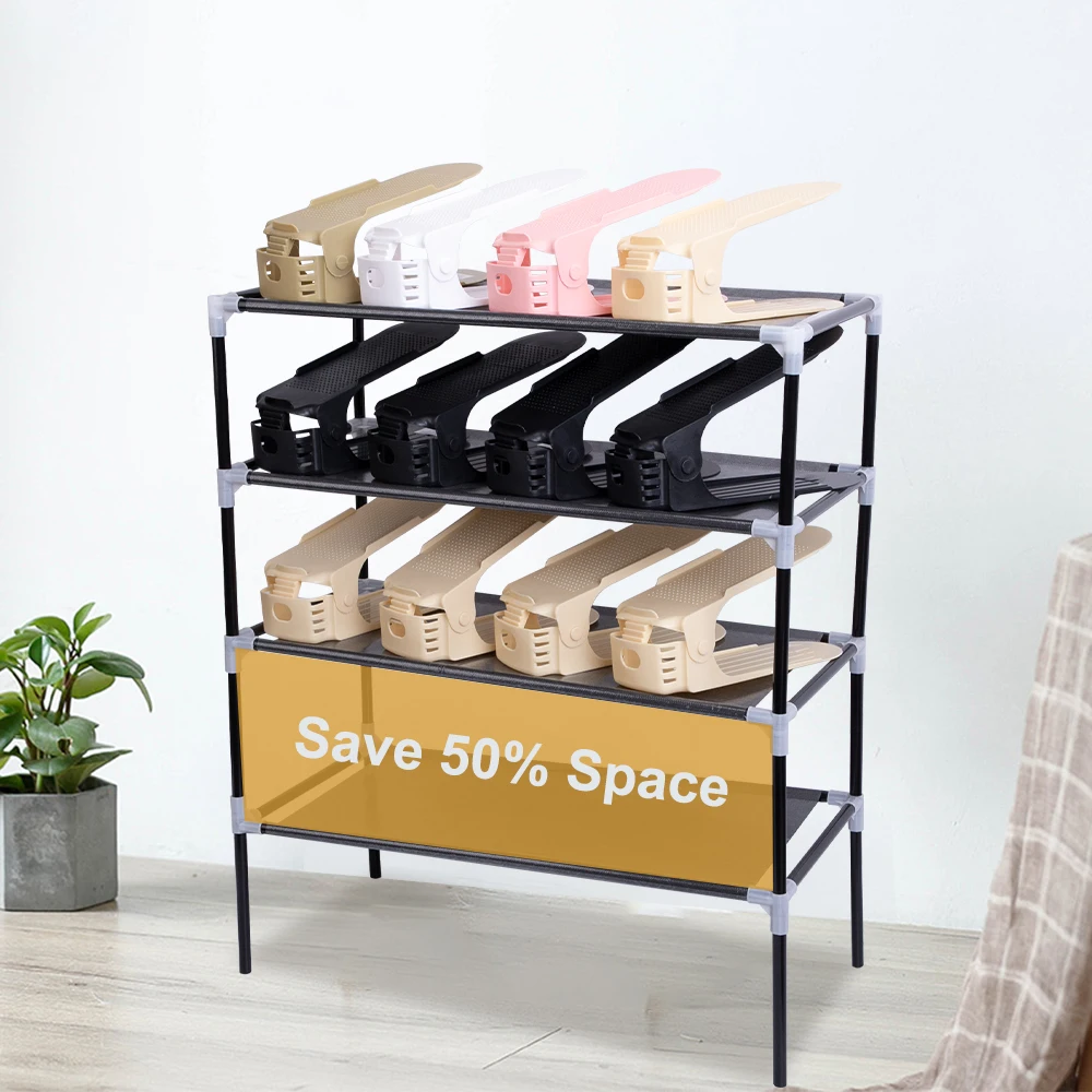 8pc/10pc Double layer Adjustable Space Saving Shoe Organizer Shoe Box Stand Shelf ShoeCloset Shoes Storage Rack For Home
8pc/10pc Double layer Adjustable Space Saving Shoe Organizer Shoe Box Stand Shelf ShoeCloset Shoes Storage Rack For Home