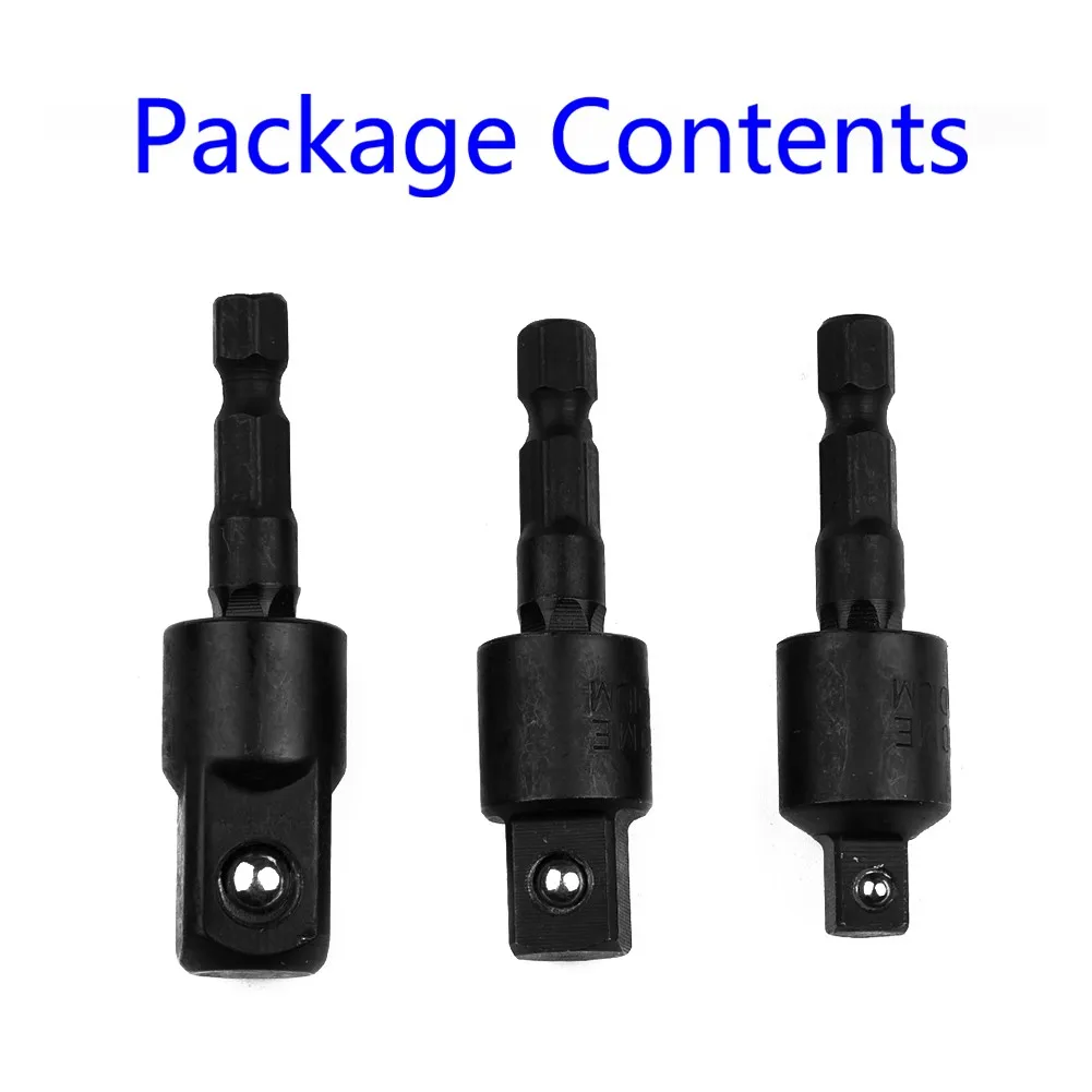 3pcs Electric Drill Socket Adapter For Impact Driver Rotatable Extension Tools 50mm Hexagonal Handle Square Head Extension
3pcs Electric Drill Socket Adapter For Impact Driver Rotatable Extension Tools 50mm Hexagonal Handle Square Head Extension