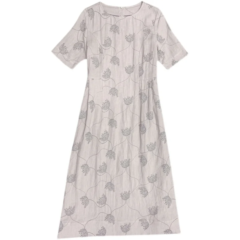 2021 Summer Floral Embroidery Cotton Linen Midi Dress Vintage Casual L-4XL Plus Size Dresses Women Elgant Party Vestidos
2021 Summer Floral Embroidery Cotton Linen Midi Dress Vintage Casual L-4XL Plus Size Dresses Women Elgant Party Vestidos