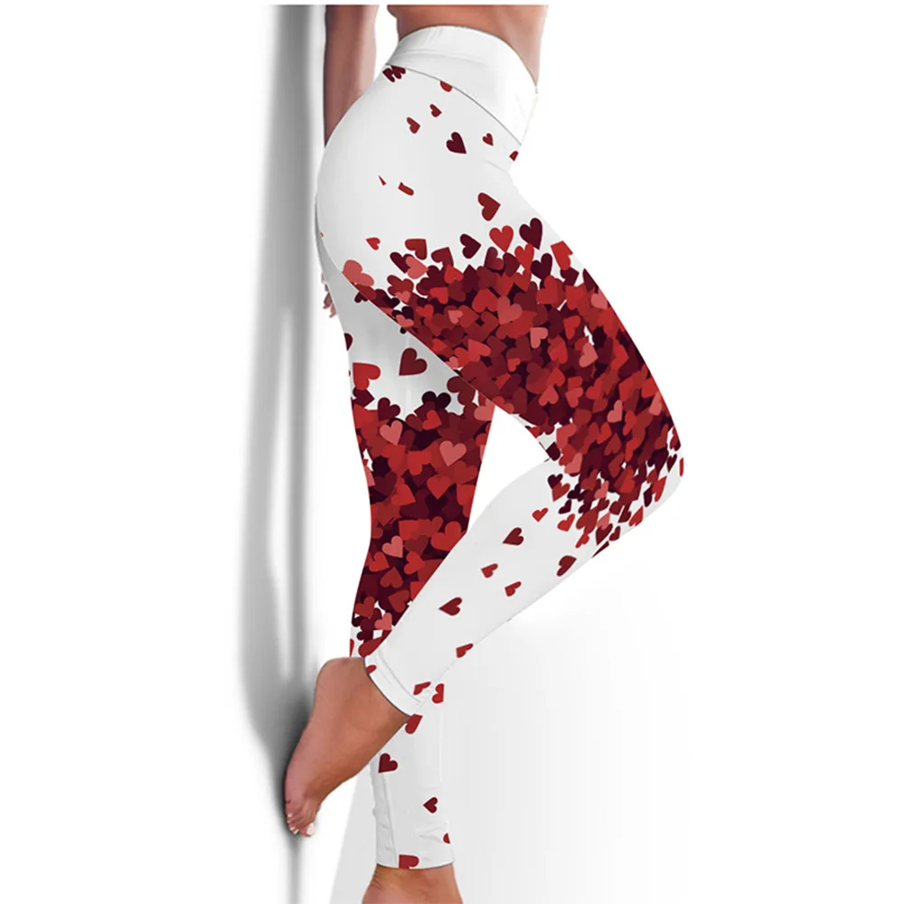 Red Heart Printed Women's Sexy Tight Pants High Waist Casual Sports Fitness Leggings Push Up Hip-Lift Seamless Leggings Female
Red Heart Printed Women's Sexy Tight Pants High Waist Casual Sports Fitness Leggings Push Up Hip-Lift Seamless Leggings Female