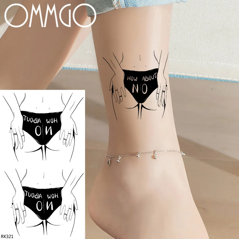 Finger Sexy Panties Adult Butt Temporary Tattoos For Men Women Body Art Back Shoulder Tatoo DIY Waterproof Fake Tattoo Sticker
Finger Sexy Panties Adult Butt Temporary Tattoos For Men Women Body Art Back Shoulder Tatoo DIY Waterproof Fake Tattoo Sticker