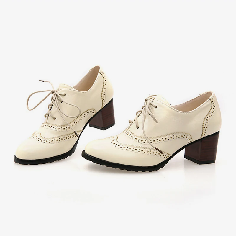 Women Pumps Shallow Brogue Shoe Vintage Chunky Heels Cut Out Oxford Shoes Woman Lace Up Female Elegant Ladies Short Boot Sandals
Women Pumps Shallow Brogue Shoe Vintage Chunky Heels Cut Out Oxford Shoes Woman Lace Up Female Elegant Ladies Short Boot Sandals