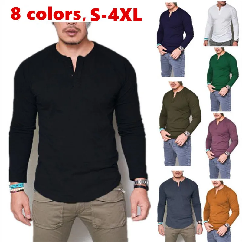 2021 Fashion Casual Men T-shirt Slim Fit Custom T-shirt Buttons Design Long Stylish Luxury V-Neck Fitness T-shirt Tee Shirt Male
2021 Fashion Casual Men T-shirt Slim Fit Custom T-shirt Buttons Design Long Stylish Luxury V-Neck Fitness T-shirt Tee Shirt Male