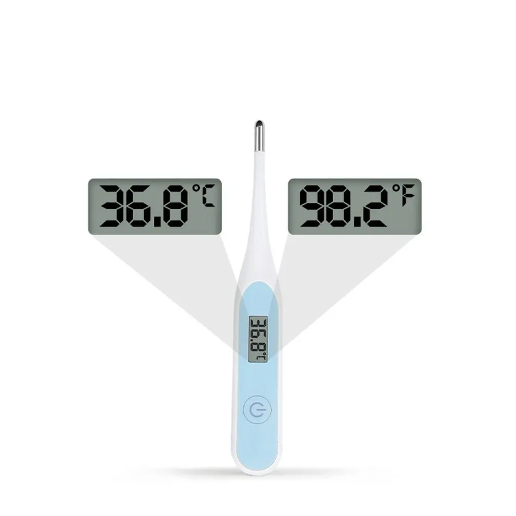 Portable Electronic Thermometer LCD Digital Temperature Measuring Tool Armpit Temperature Meter Fever Alarm Thermistor Detectors
Portable Electronic Thermometer LCD Digital Temperature Measuring Tool Armpit Temperature Meter Fever Alarm Thermistor Detectors